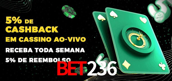 Promoções do cassino ao Vivo bet236